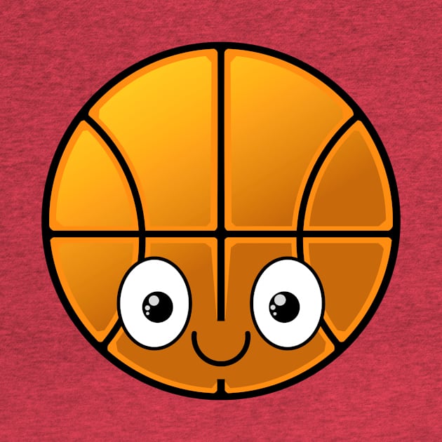 Smiling Basketball by RD Doodles